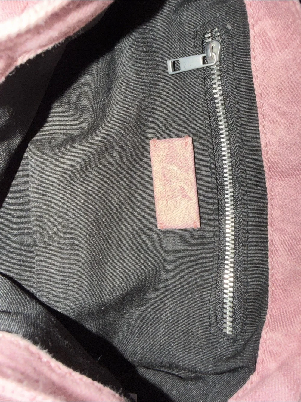Zara Pink Denim Should Bag